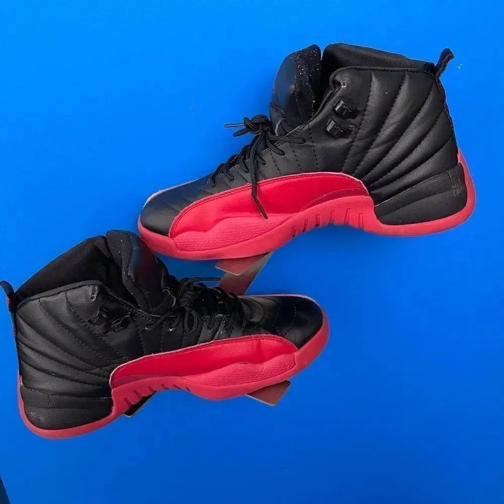 Air Jordan 12 OG XII Flu Game Black Red 1997 130690-061 Size 9.5